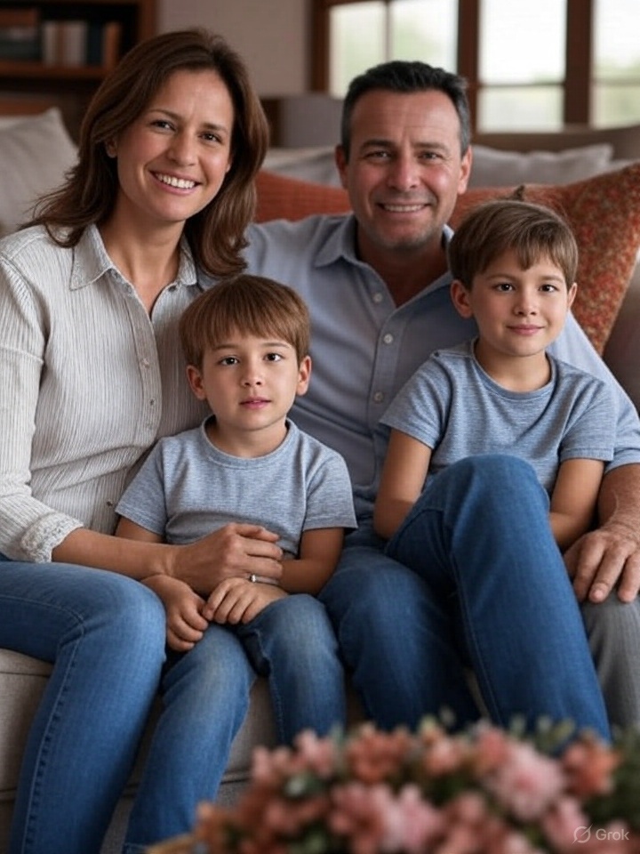 Familia celebrando la devolución de dinero tras reclamar con TuReclamoExprés